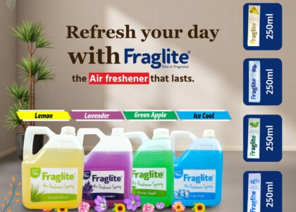 image of fraglite room fresheners - spraying air freshener