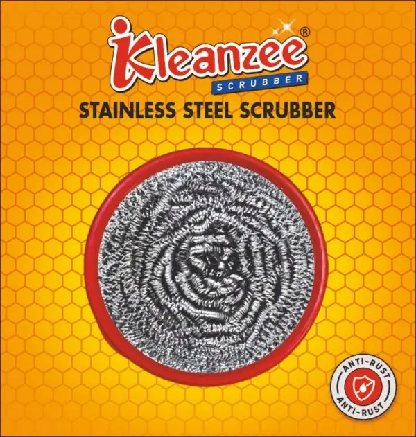Steel Scrubber – Pure Stainless Scourer | 14g Heavy-Duty Pot Scrubber