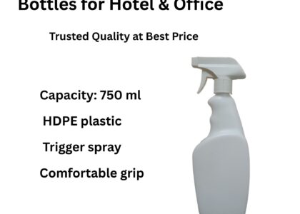 750 ml white refillable spray bottles with trigger pump