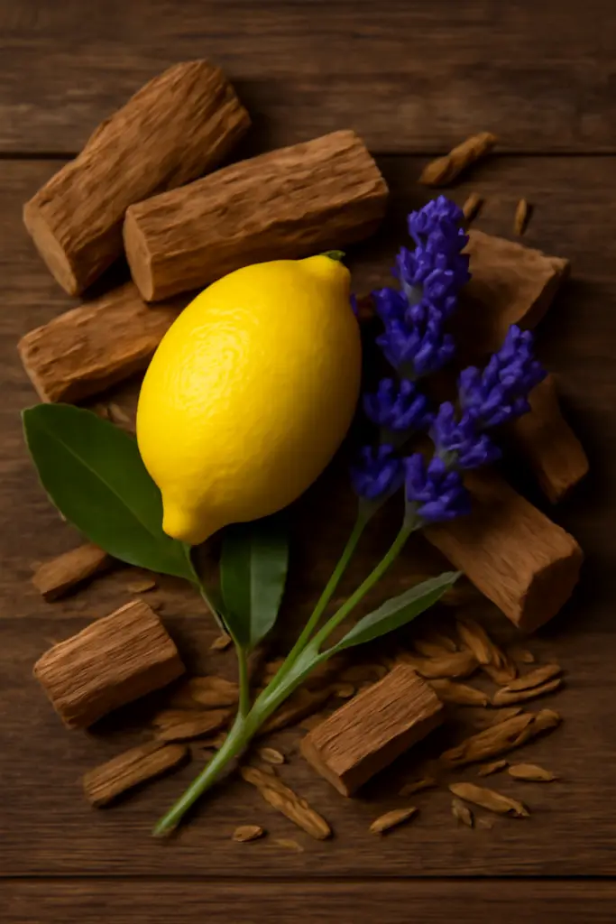 Sandalwood has a deep, warm, and woody fragrance that feels comforting and spiritual.