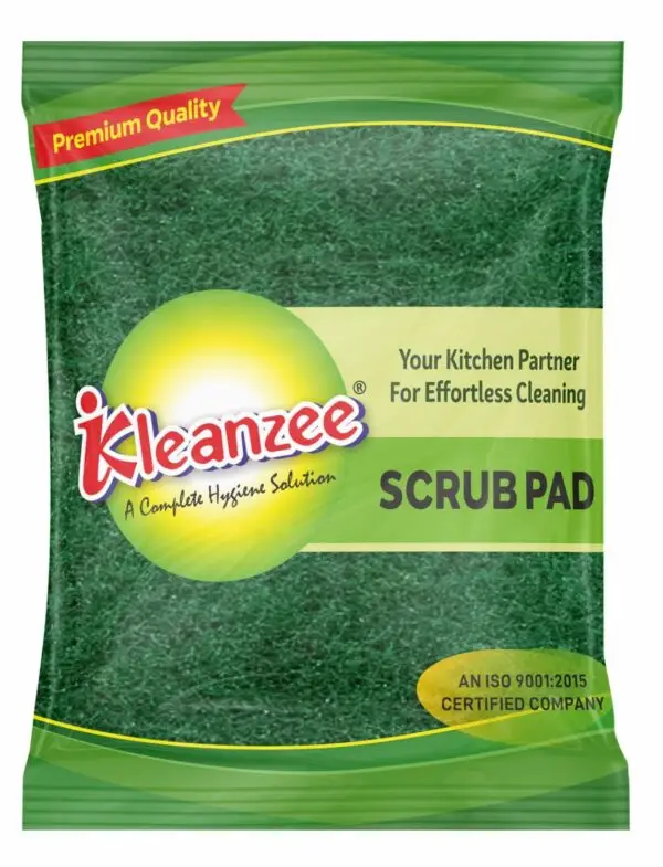 iKleanzee nylon scrub pad, pure nylon, 10 mm thick, 10×12.5 cm – non-scratch kitchen scrubber