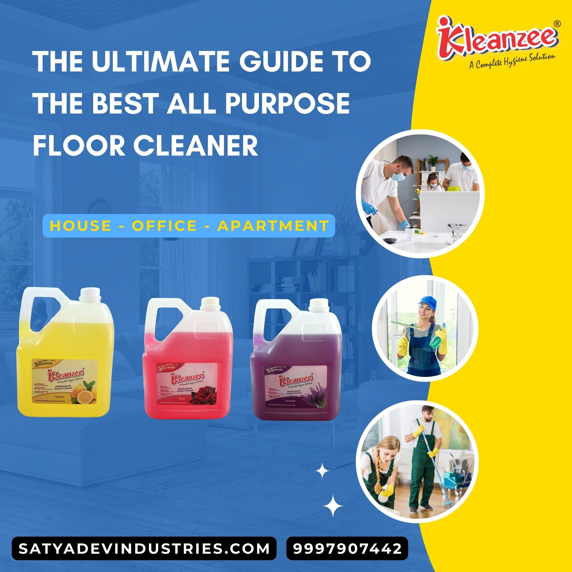 Best all-purpose floor cleaner in India for homes and offices.