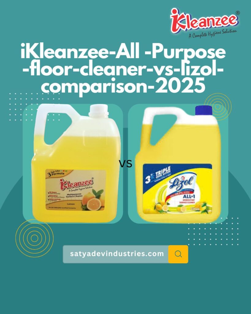 iKleanzee vs Lizol all purpose floor cleaner comparison chart for 2025.