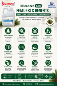 K10 Professional Emulsified Pine Oil Concentrate-Features & Benefits