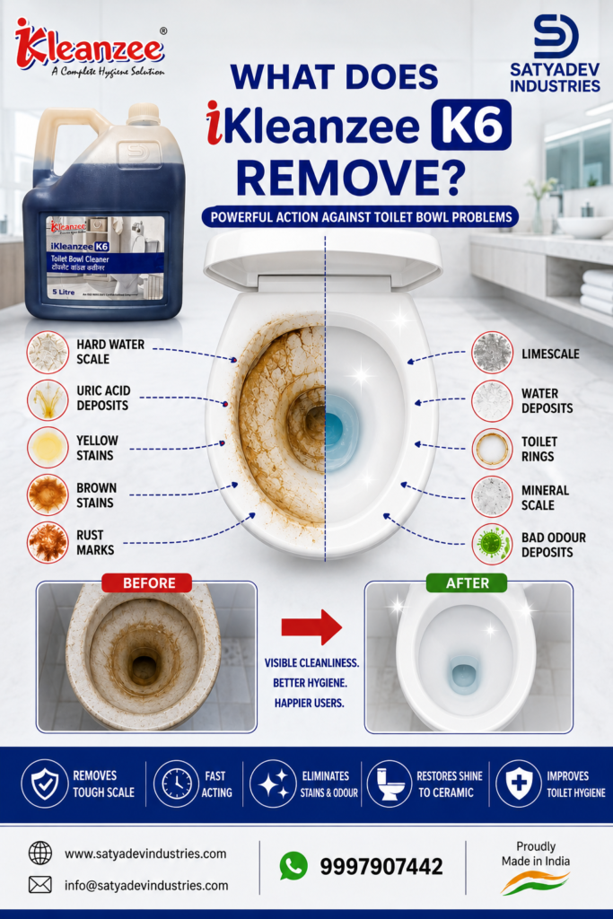 What Does K6 toilet bowl cleaner Remove