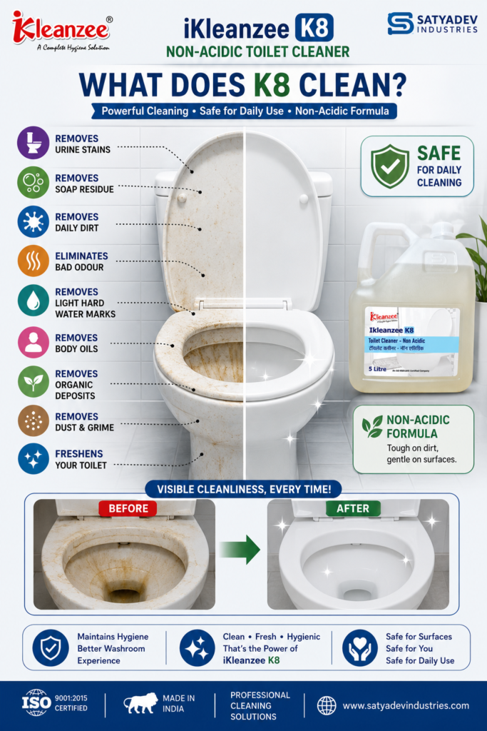 What Does K8 non acidic toilet cleaner Clean