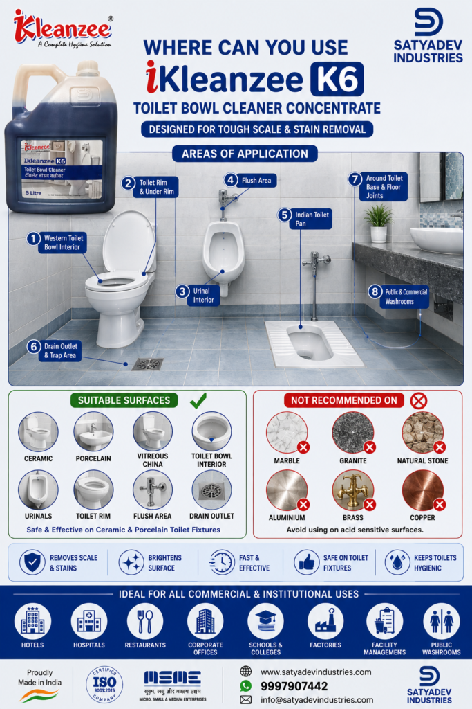 Where Can You Use K6 Toilet bowl cleaner