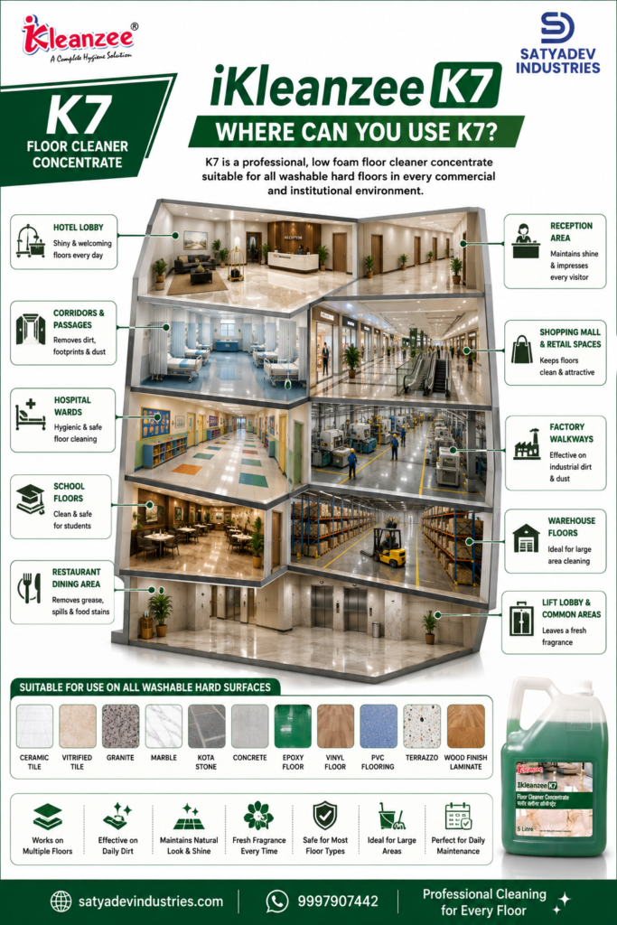 Where Can You Use K7 floor cleaner concentrate