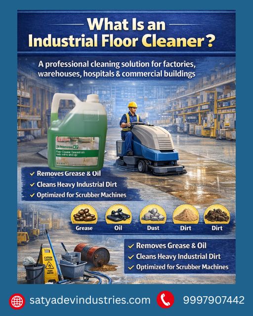 Industrial floor cleaner used for removing grease oil and dirt in factories
