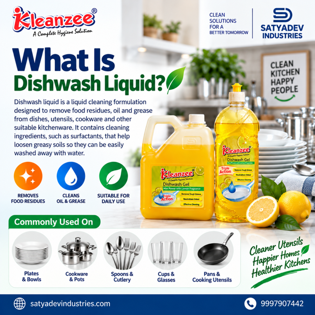 What is dishwash liquid and how it helps clean dishes, utensils, oil and grease